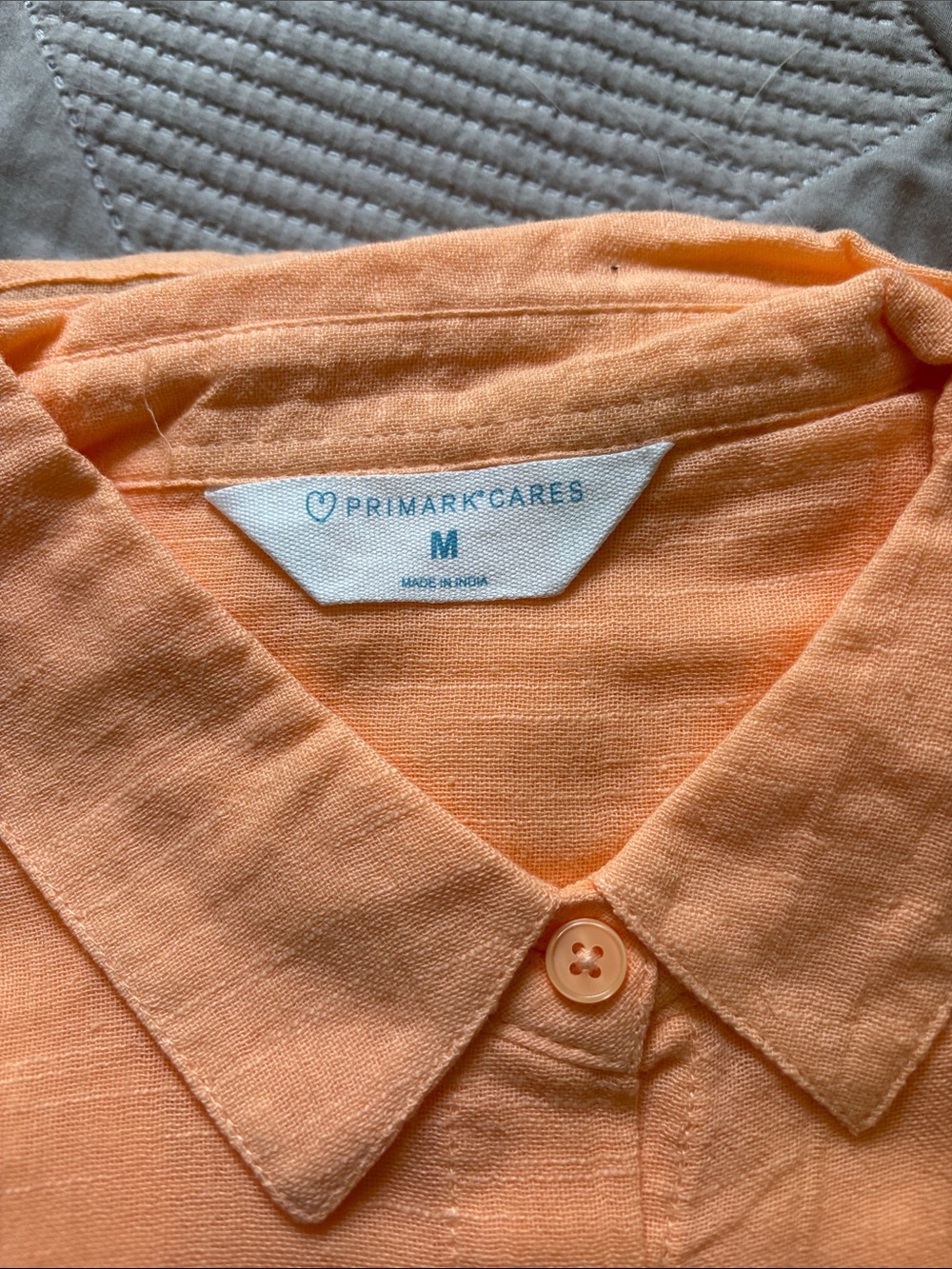 Primark Peach Button-Front Collared Top - Picture 2 of 2